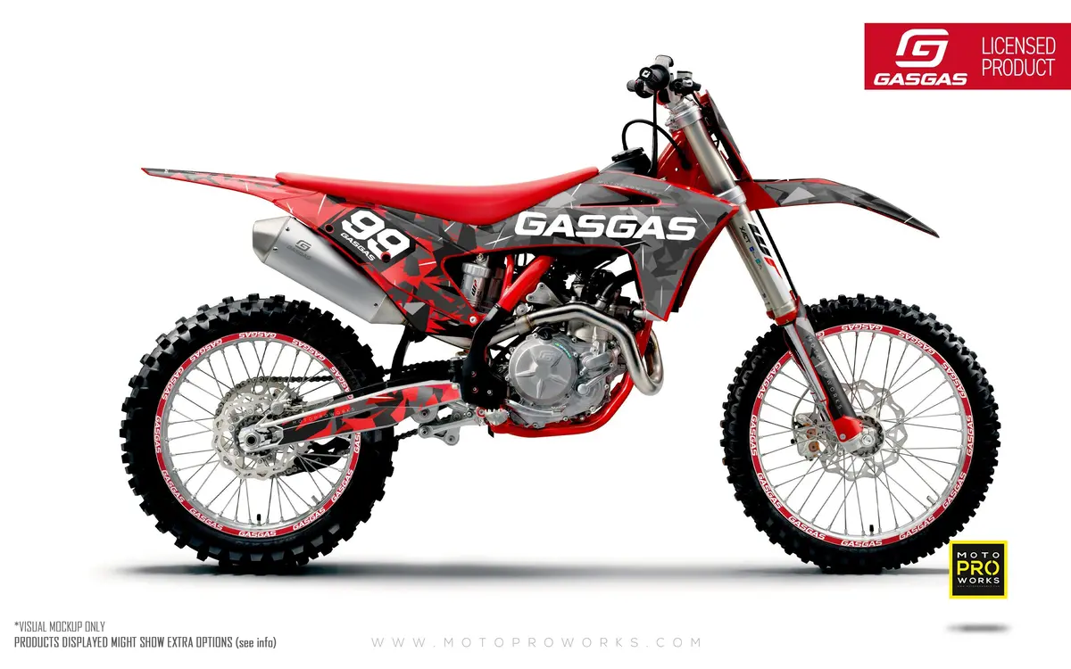 Gasgas Mc/Ec Graphics - "Flake" (Black/Red) 1