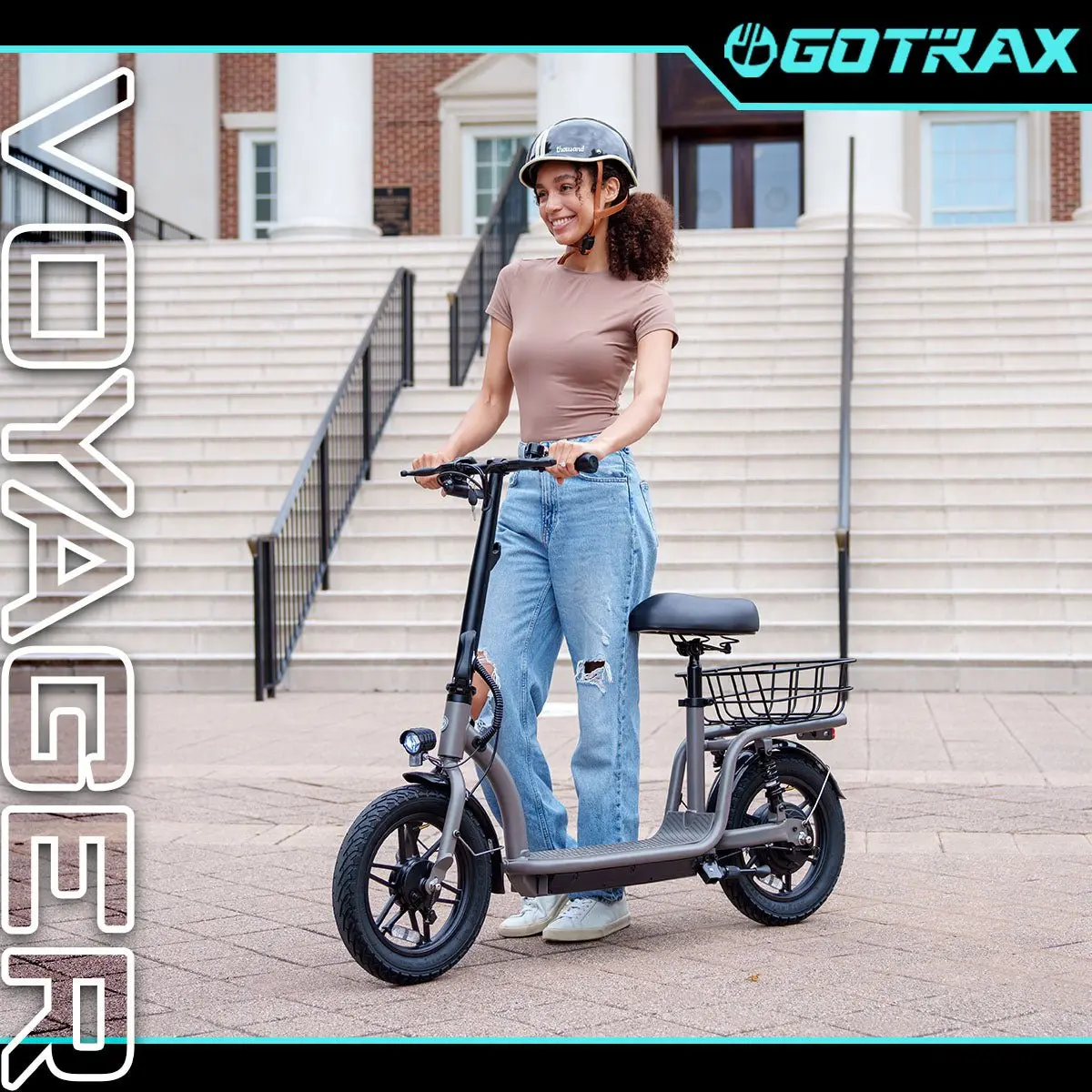 Flex Voyager E-Scooter With Seat 2