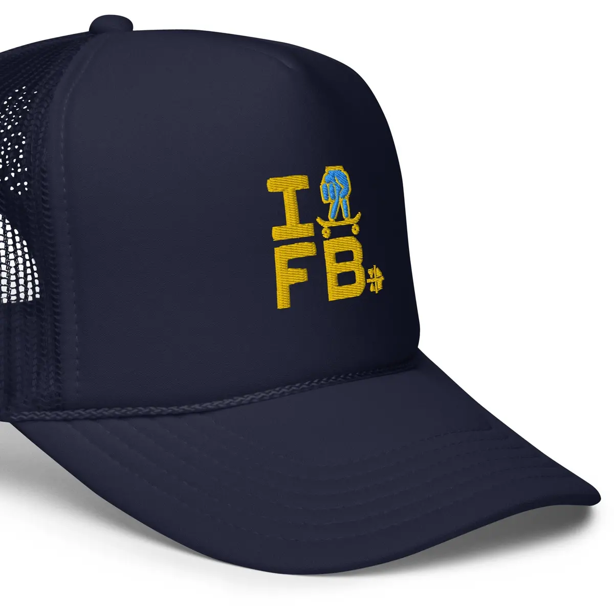Teak "I Skate Fb" - Foam Trucker Hat 1