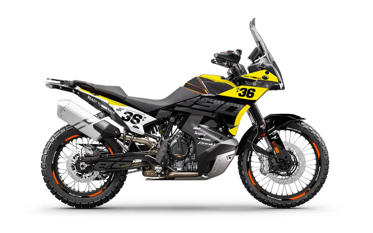 Ktm 790/890 Adventure R/S Graphics - "Frontier" (Grey/Yellow) 1