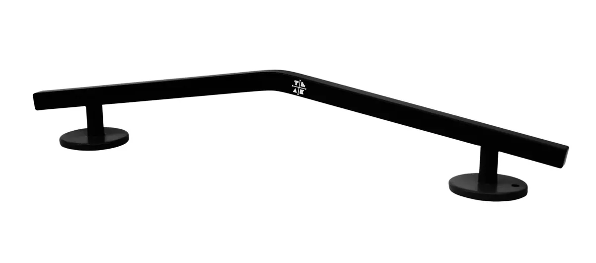 Straight, Mellow Peak Style Fingerboard Rail, 12" Long - Steel Construction - Black 2