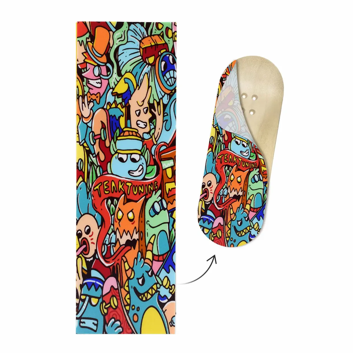 "Bubble Bushings & Monsters" Deck Graphic Wrap - 35Mm X 110Mm 1