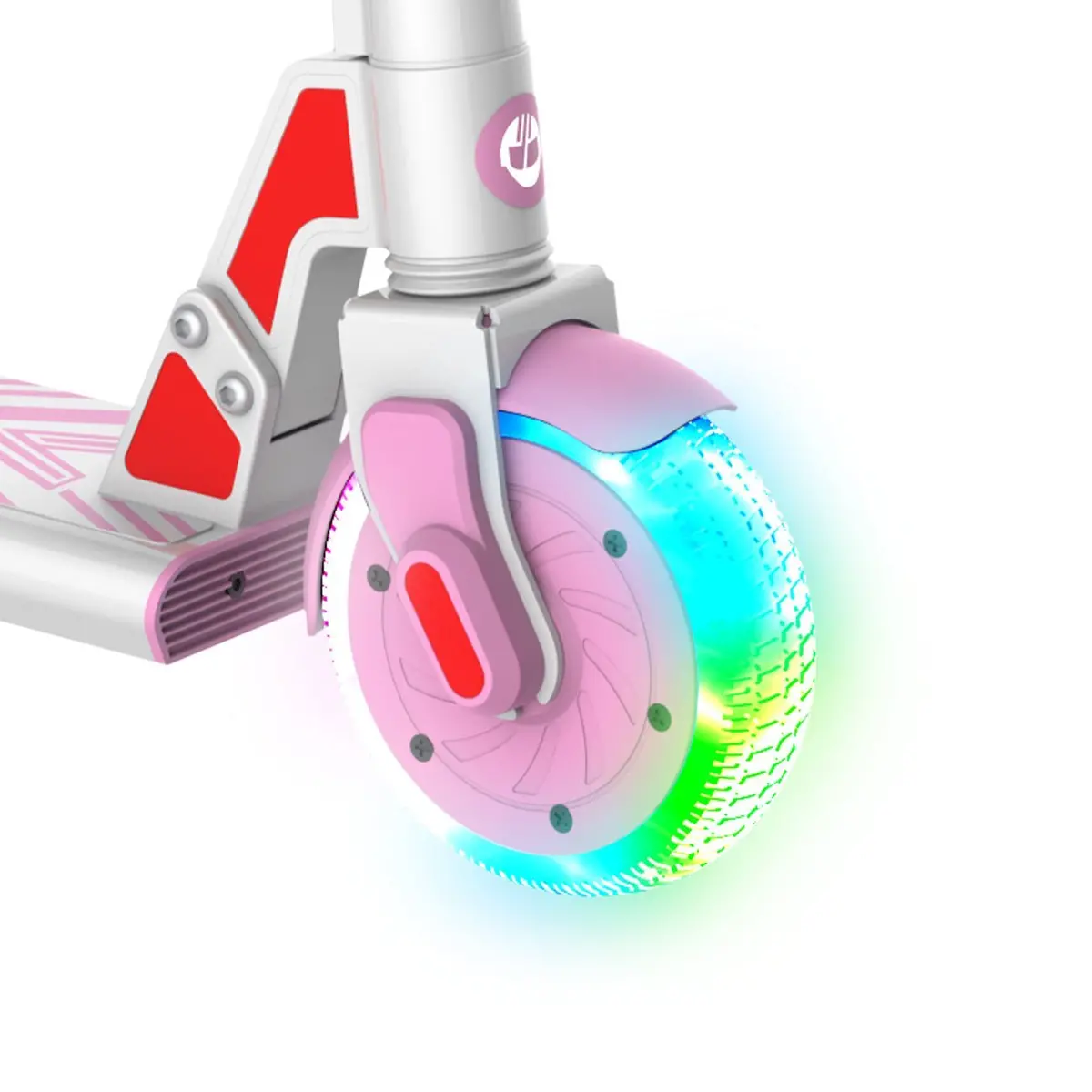 Gks Lumios (Pink) Electric Scooter Wheel Assembly 1