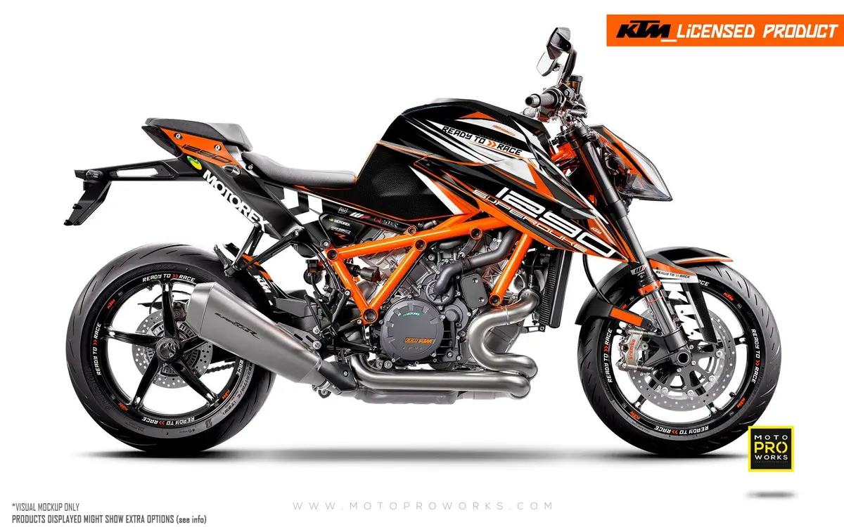 Ktm 1290 Super Duke R 2020-2023 - "Vortex" (Black/Orange) 1