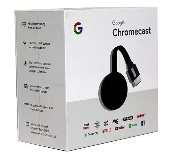 Google Chromecast 3A. Geração - Novo 1