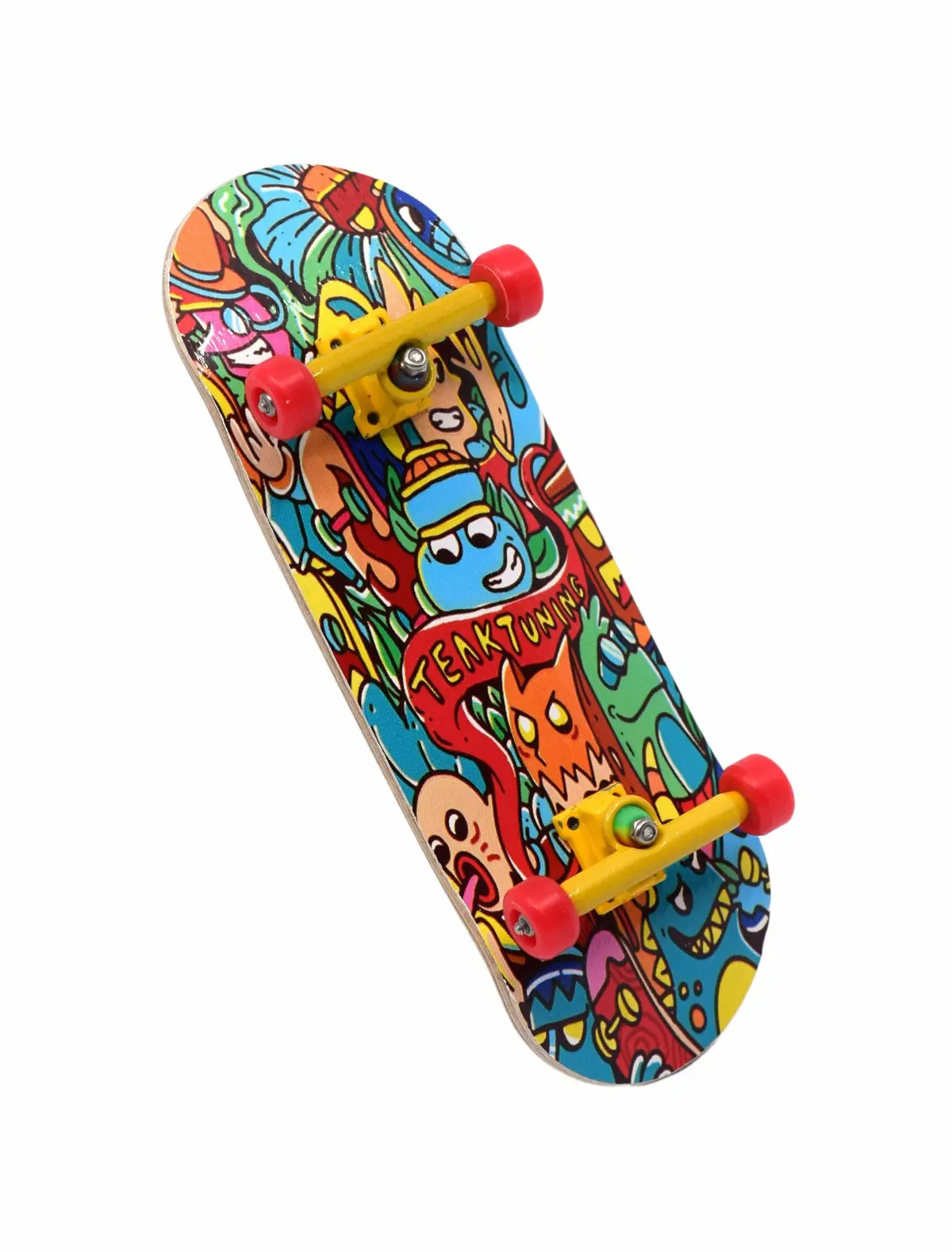 32Mm Prolific Gen1 Fingerboard Complete - "Bubble Bushings & Monsters" Graphic - Gen1 Prodigy Trucks + Pro Duro Bubble Bushings 1