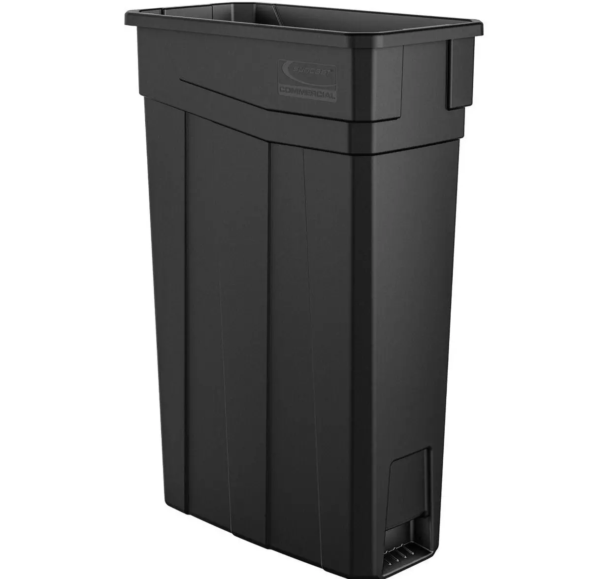 23 Gallon Resin Slim Trash Can - Gray 2