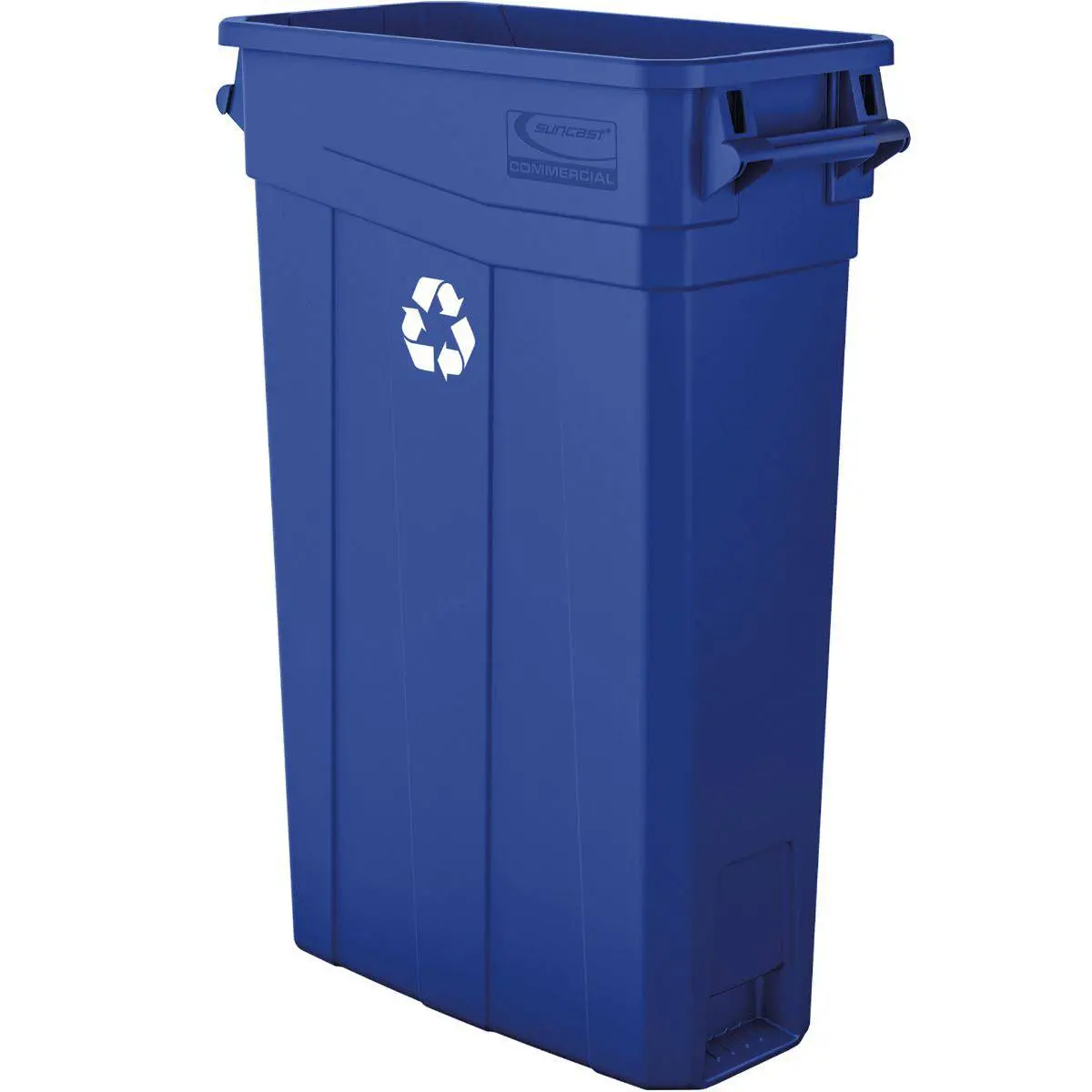 23 Gallon Resin Slim Trash Can With Handles 3