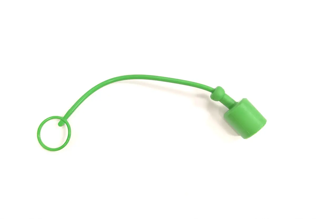 1/2" Female Dust Cap For Male Quick Coupler - Green 1