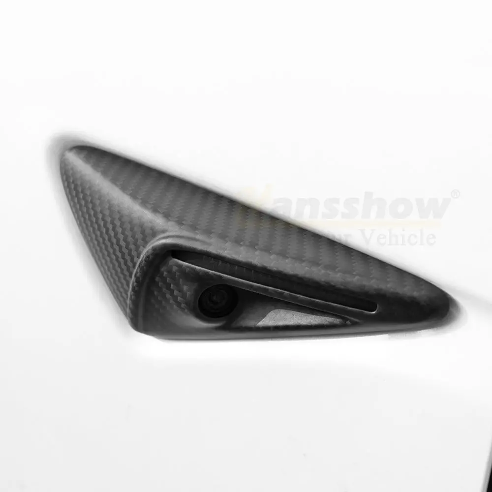 Model 3/Y Real Carbon Fiber Side Camera Cover - Full Coverage For Tesla Model Y 2