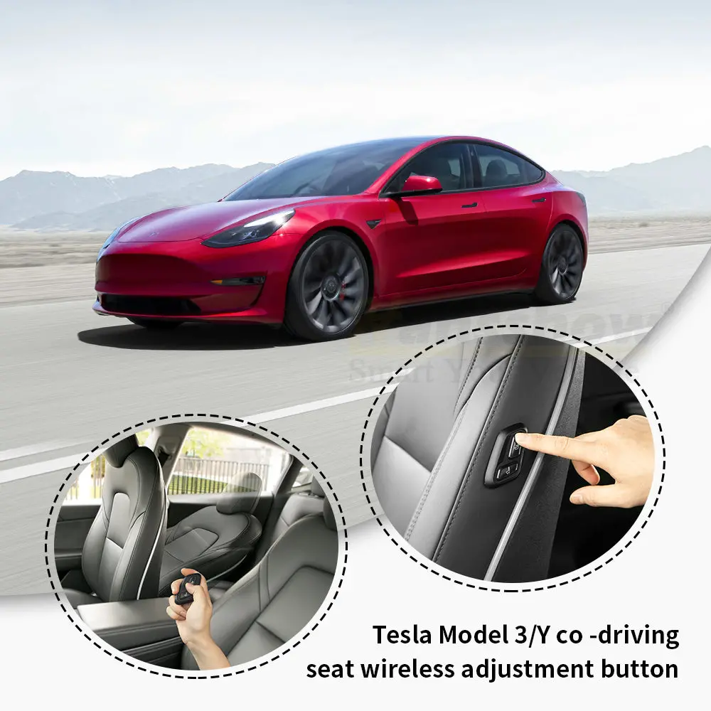 Model 3/Y Seat Adjustment Wireless Remote Control Button For Tesla Model Y 1
