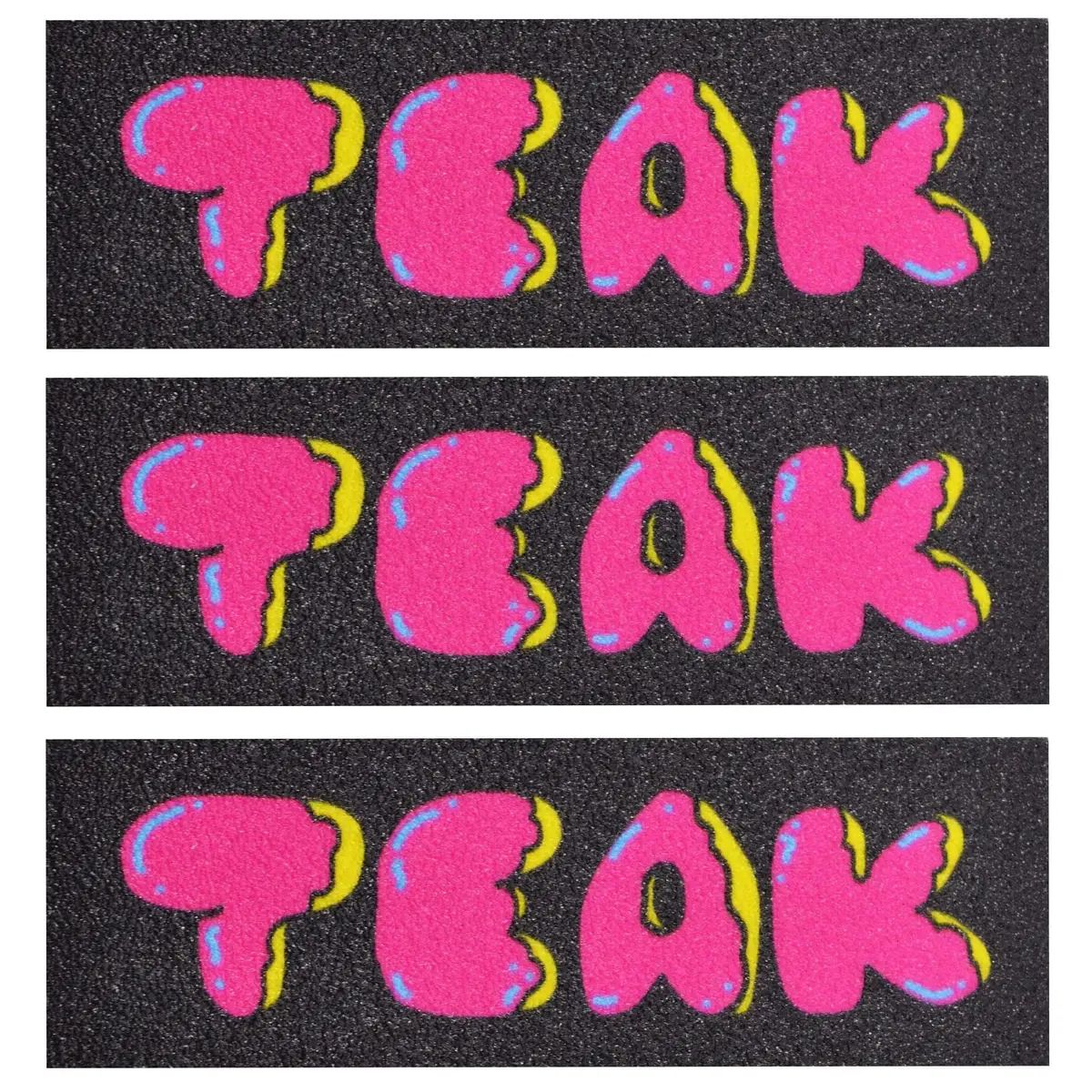 3Pk Fingerboard Skate Grip Tape, Teak Donut Edition - 38Mm X 114Mm 1