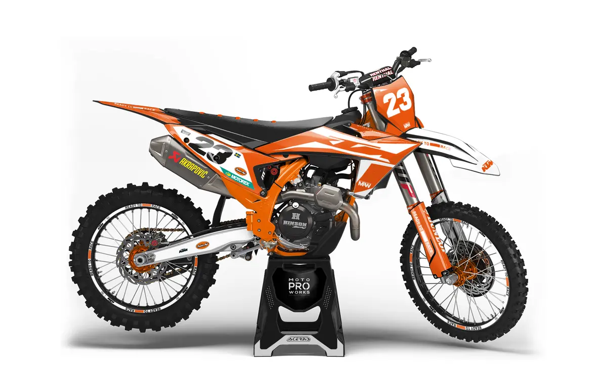 Ktm Exc / Exc-F Graphics - “Ontrack" (Orange) 1