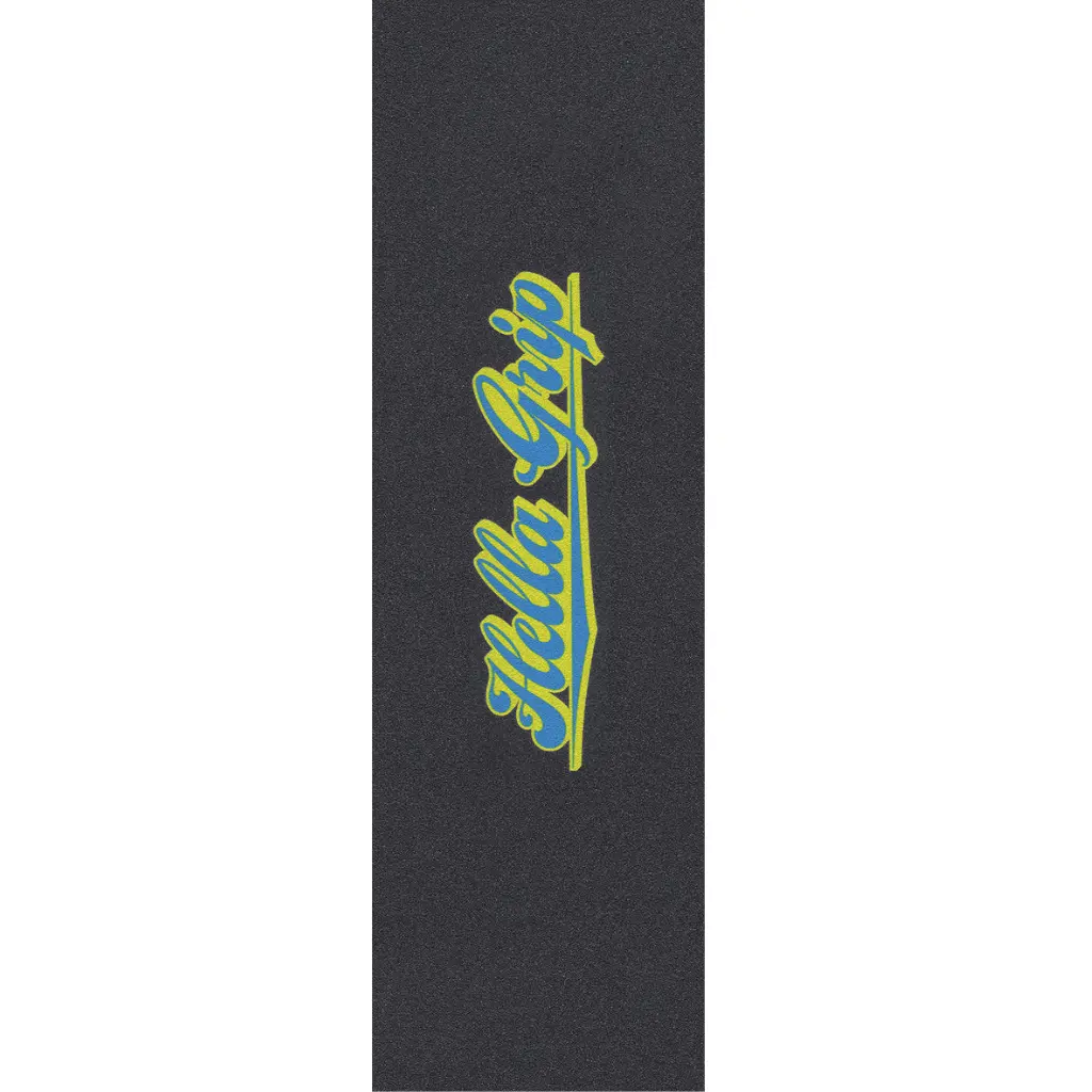 Hella Grip Classic Logo Griptape (Blue & Yellow) 1