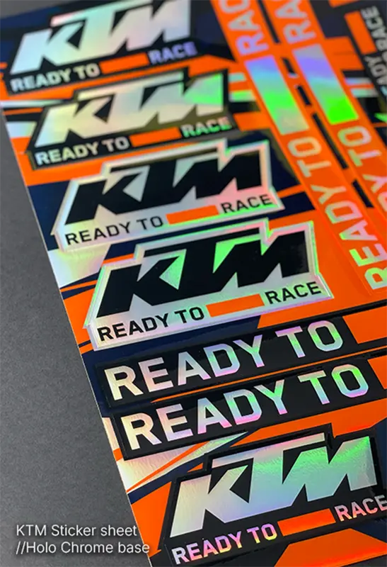 Ktm Sticker Sheets - "Ready" 2
