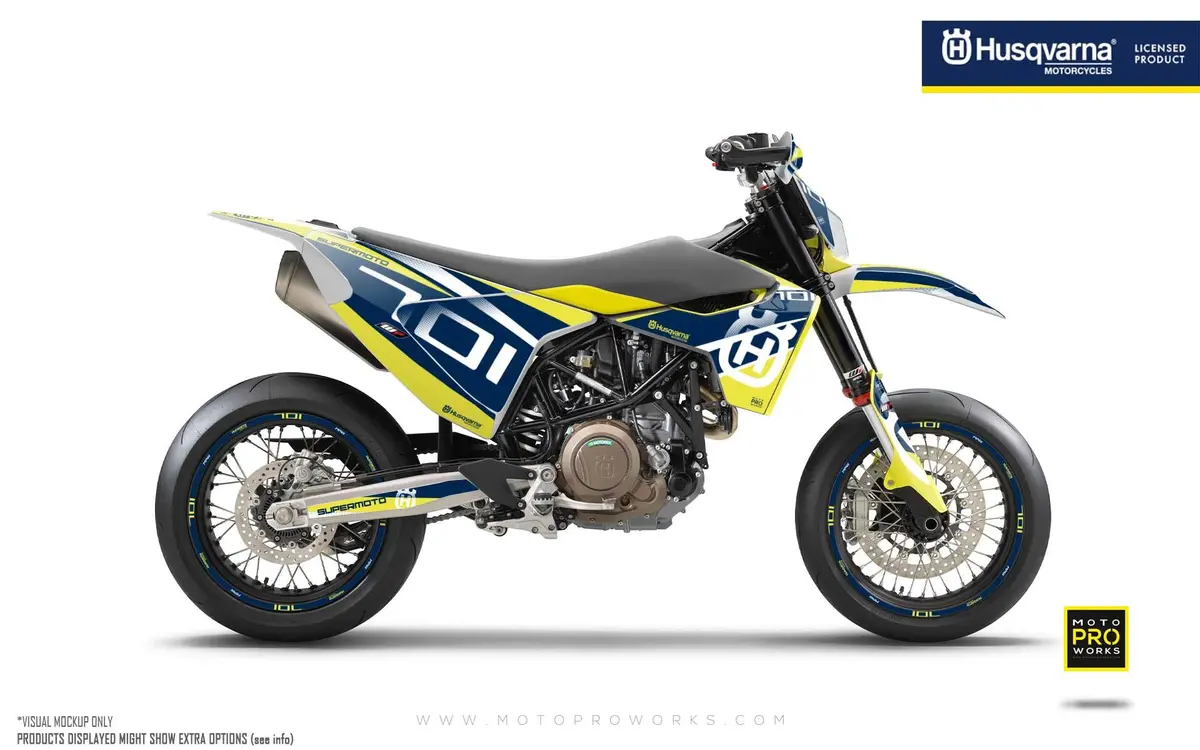 Husqvarna 701 Graphics - "Markseven" (Yellow/Blue) 1