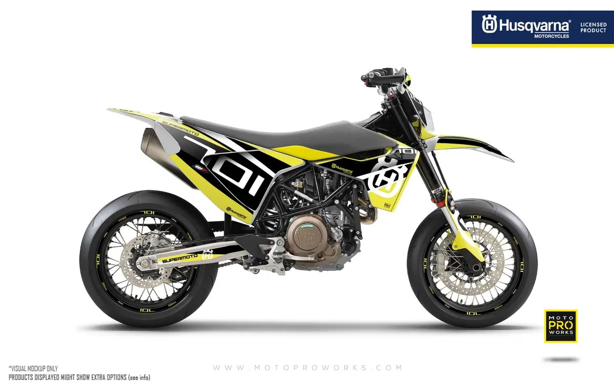 Husqvarna 701 Enduro Graphics - "Markseven" (Yellow) 1
