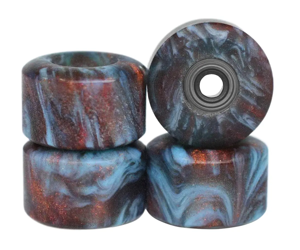 Apex New Street, Geode Series Wheels - 77D Urethane - Abec-9 Bearings - "Molten Ice Core" 1