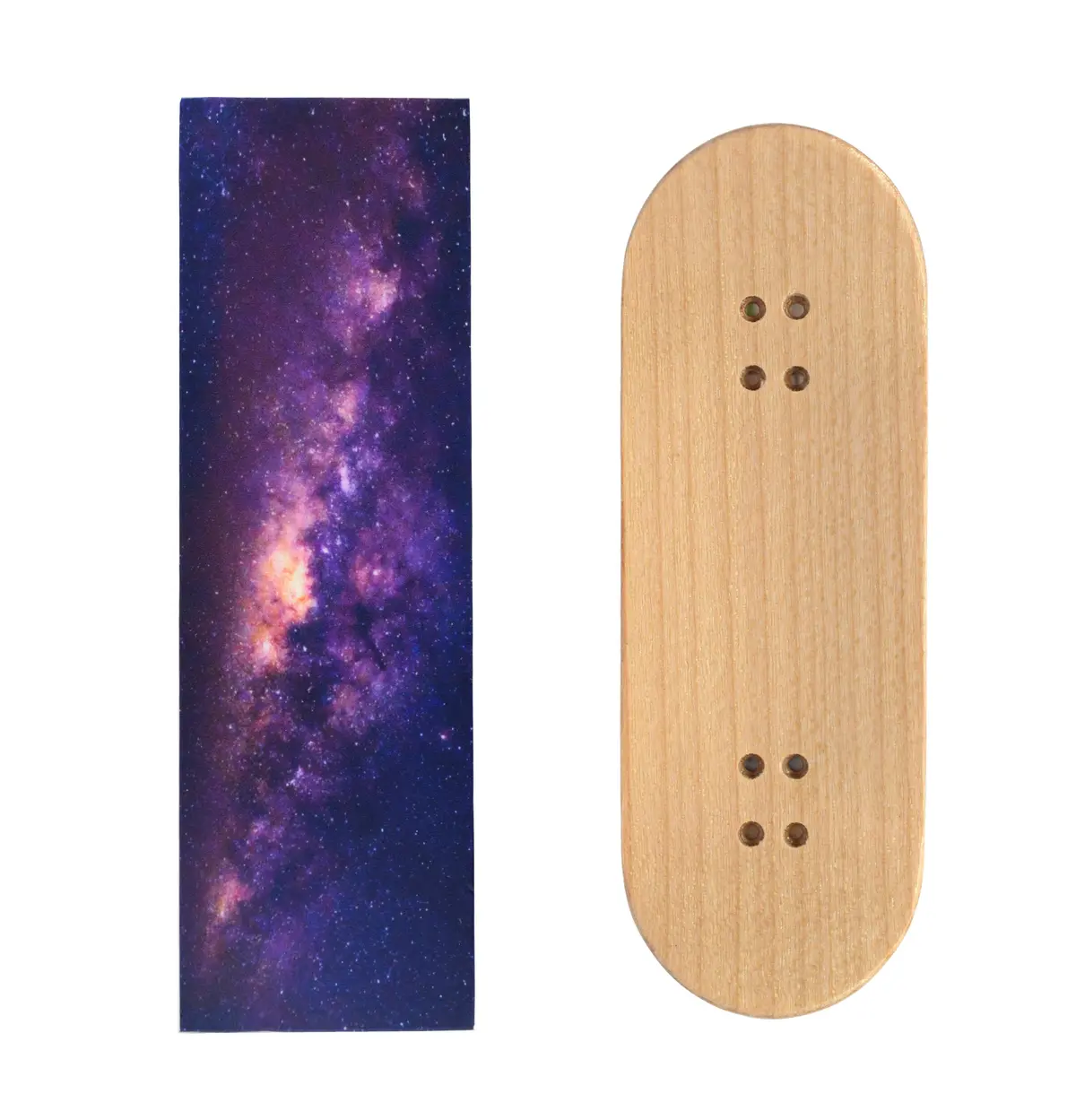 Teak Swap Fingerboard Deck & Graphic Wrap - "Galaxy" - 32Mm X 97Mm 1
