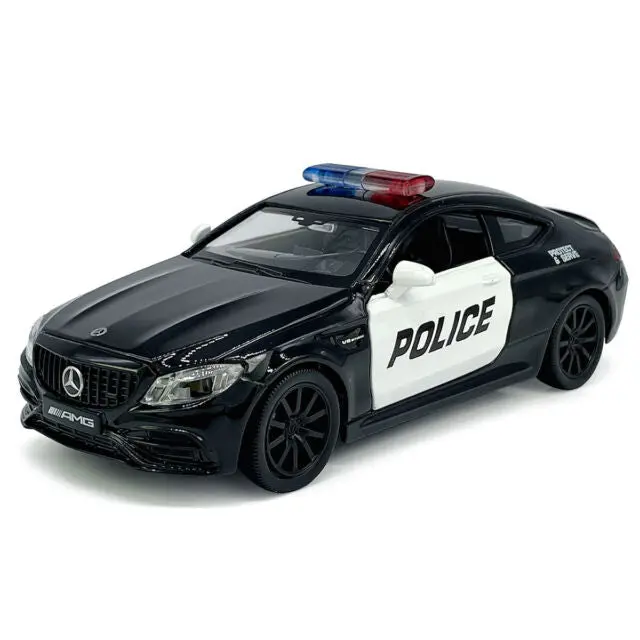 Carro Colecionavel Mercedes Benz C-Classe Amg Police  1:32 1