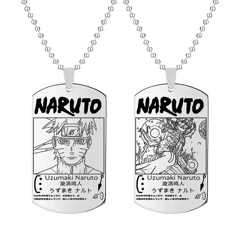 Fio Medalhão Anime Naruto Vários Personagens Tamanho Infantil Juvenil 1