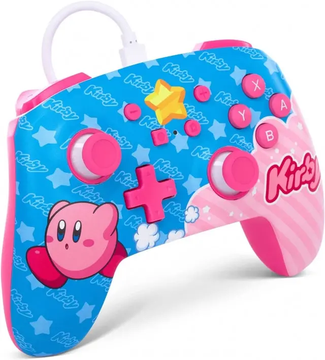 Comando Oficial Powera Kirby Com Fios Nintendo Switch - Novo 1
