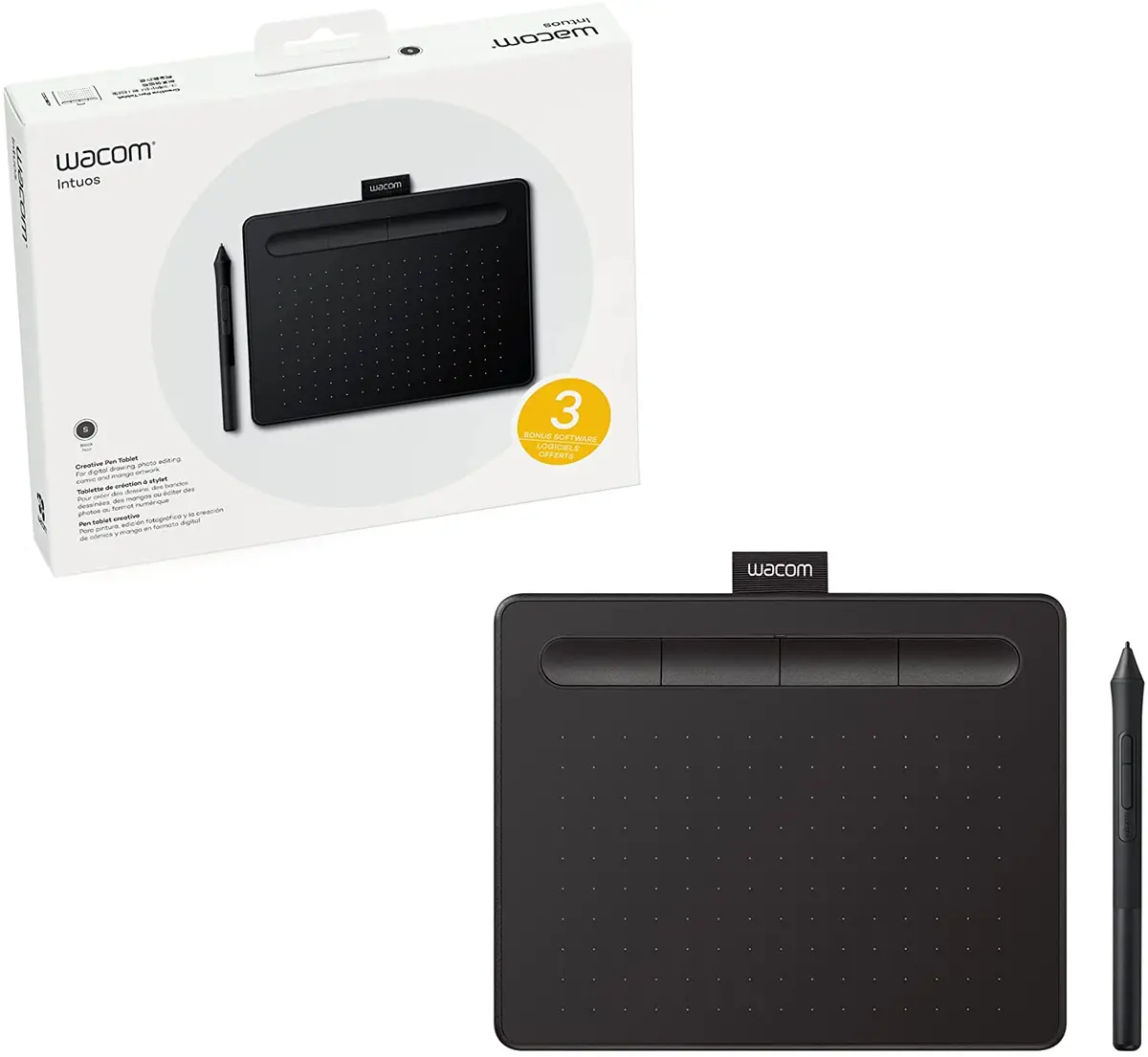 Mesa Digitalizadora De Desenho Wacom Ctl4100 Intuos 3 Programas Software 1