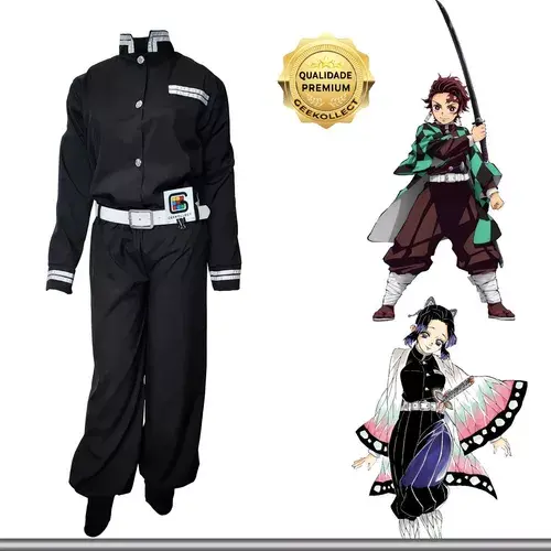 Cosplay Uniforme Demon Slayer 3 Peças 1