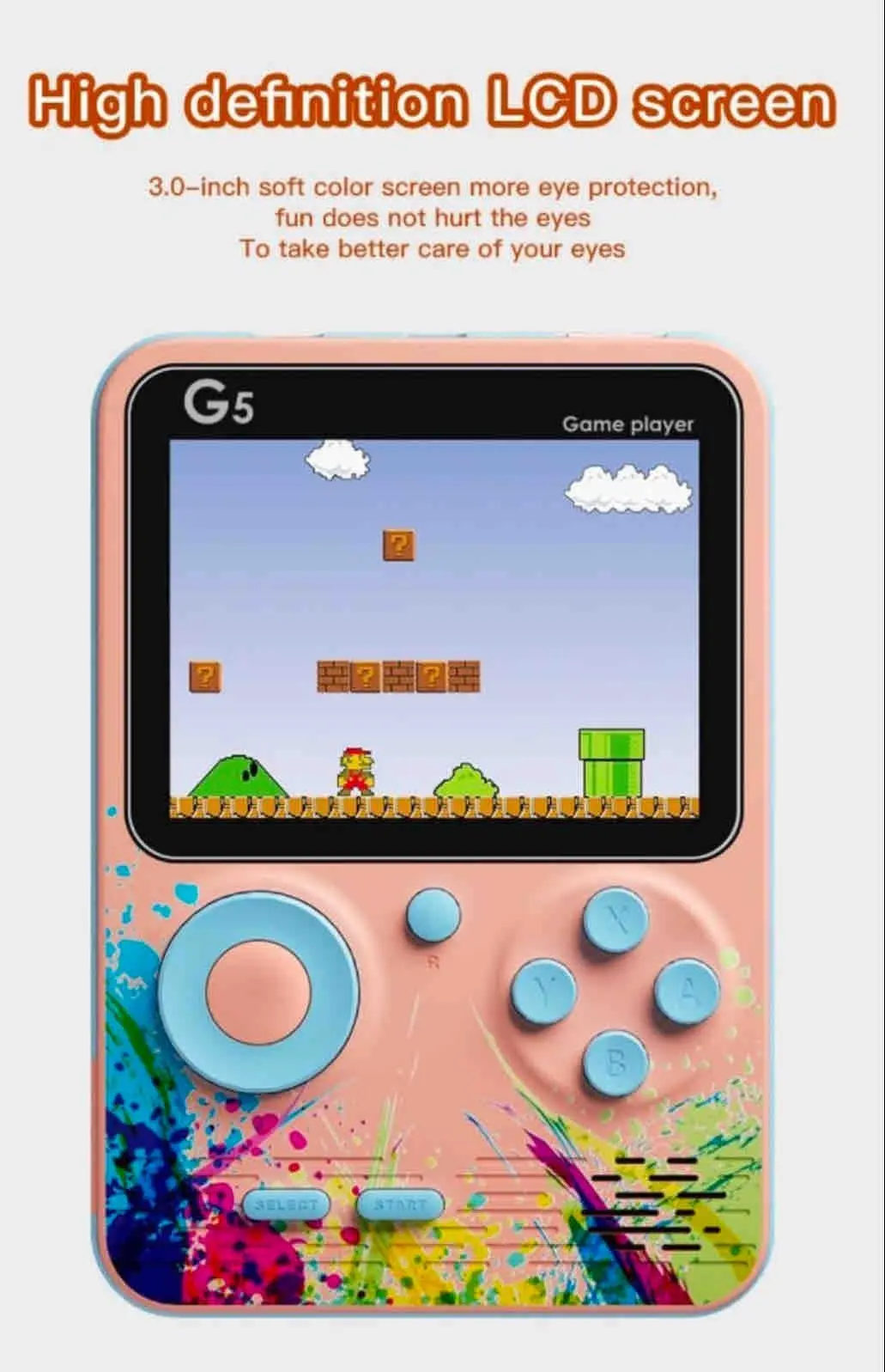 Consola G5 Com Joystick 500 Jogos Incluído - Novo 2
