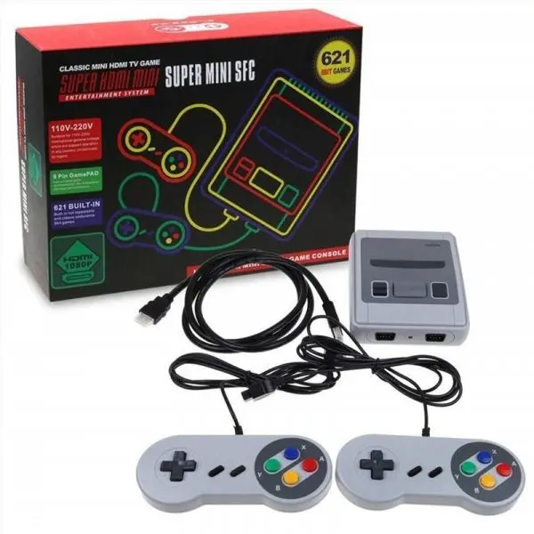Consola Super Mini Sfc Retro 621 Jogos - Novo 1