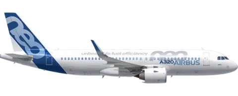 Avião Colecionável Airbus A320  Escala 50 Cm 1