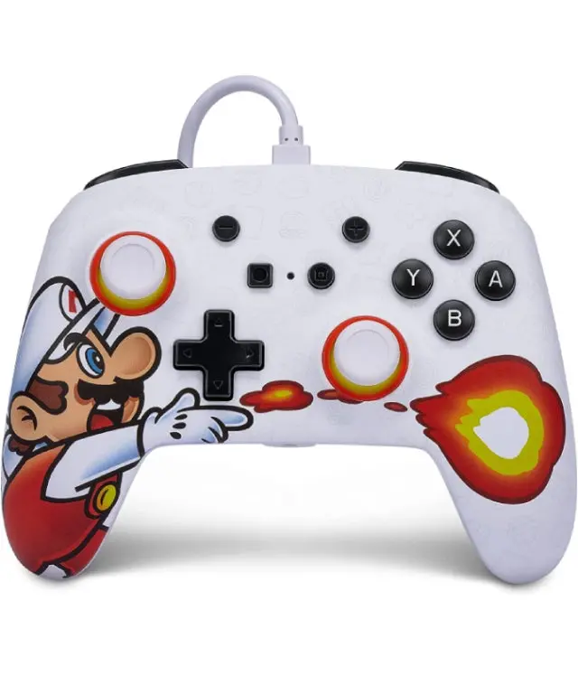 Comando Oficial Powera Fireball Mario Com Fios  Nintendo Switch - Novo 1