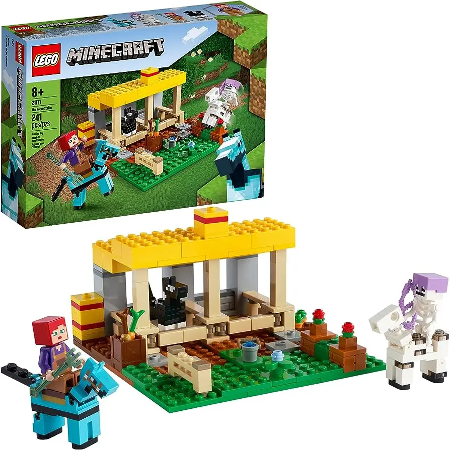 Lego Minecraft - O Estabulo De Cavalos  21171 1