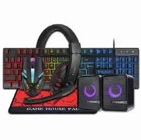 Kit Gamer Rgb 5 Em 1 Combo K59 T-Wolf 850- Novo 1