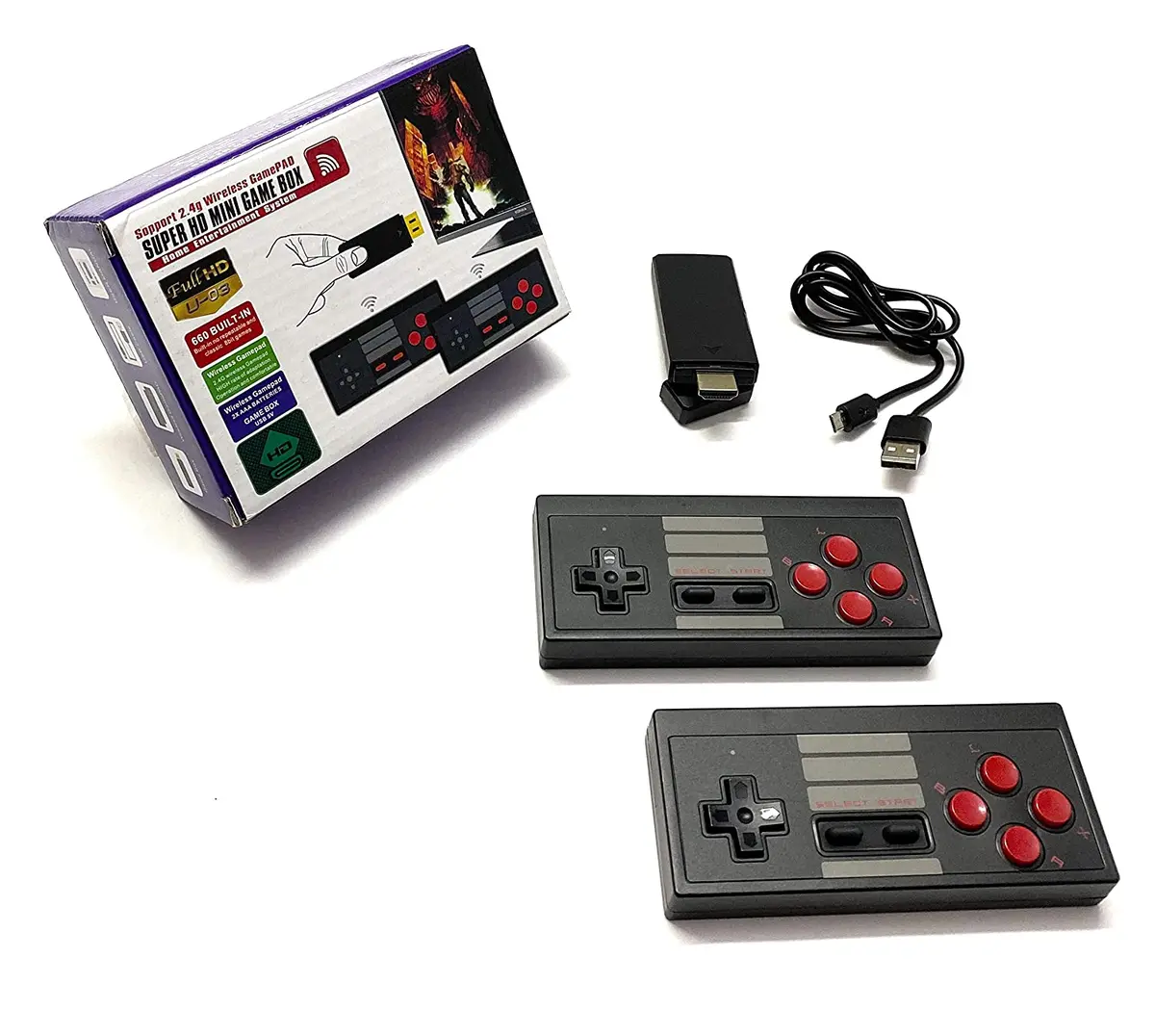 Consola Hd Mini Game Box Retro +600 Jogos Clássicos - Novo 1