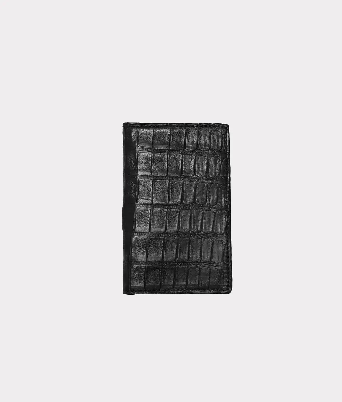 Bifold Wallet – Crocodile :: Black 1