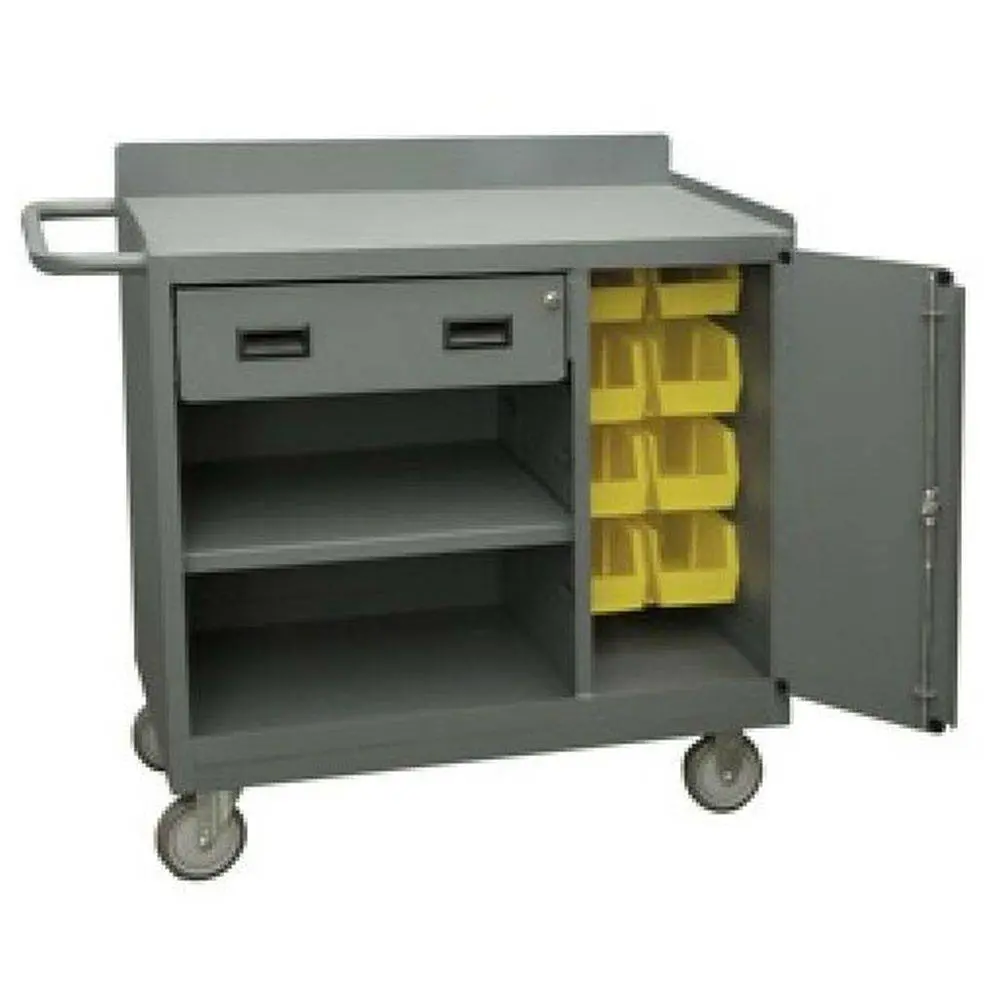 Mobile Bench Cabinet W/ 1 Drawer And 8 Bins 1