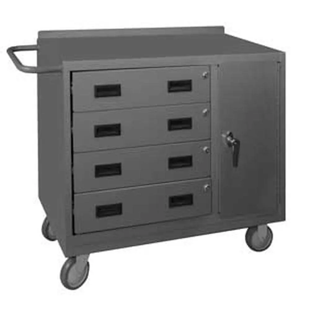 Mobile Bench Cabinet W/ Four Drawers 1