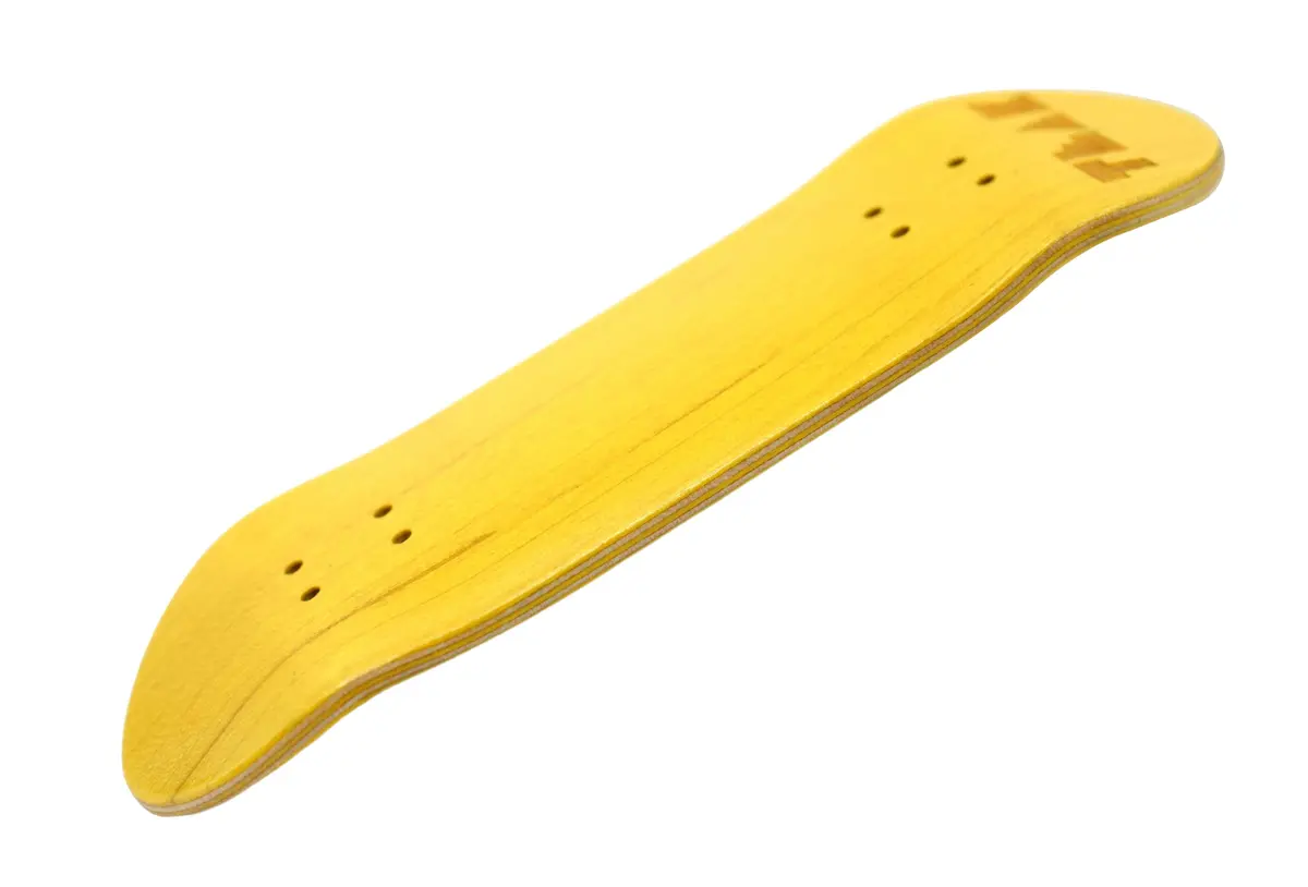 Prolific Wooden 5 Ply Fingerboard Deck 35X95mm - Banana Yellow - With Color Matching Mid Ply 1