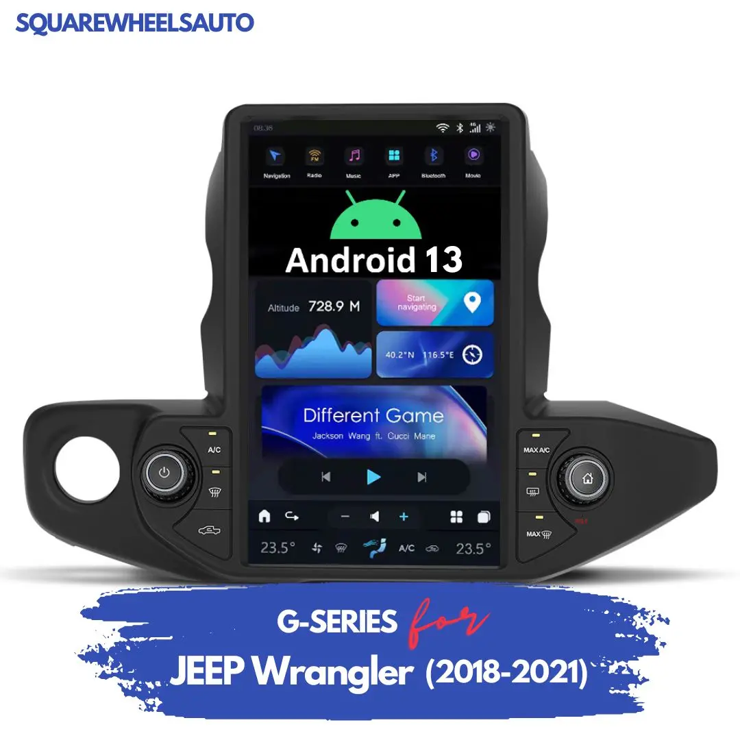 Jeep Wrangler (2018–2021) Android Head Unit | Squarewheels G-Series 1