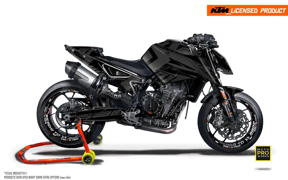 Ktm 790/890 Duke Graphics - "Rasorblade" (Grey/Black) 1