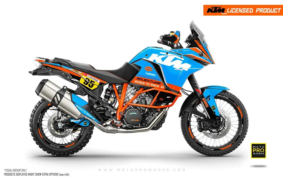 Ktm 1050 Adventure Graphics - "Waypointer" (Ocean) 1
