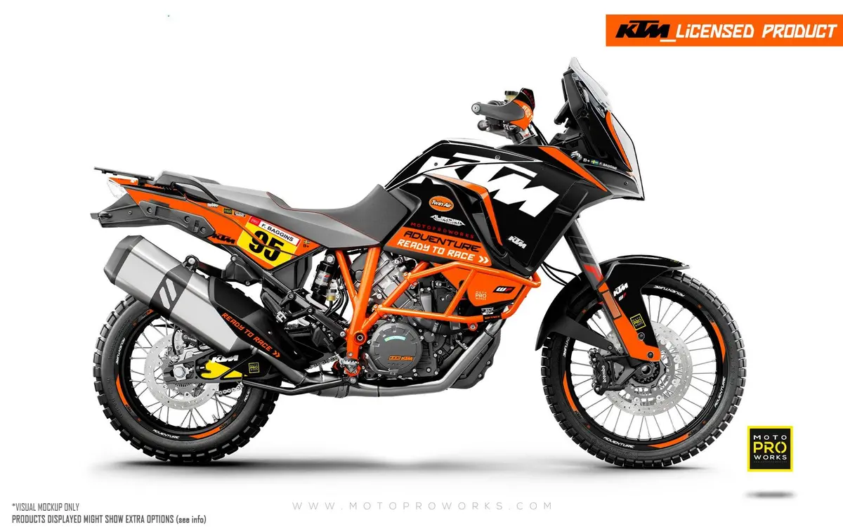 Ktm 1290 Super Adventure 2017-2020 Graphics - "Waypointer" (Midnight) 1