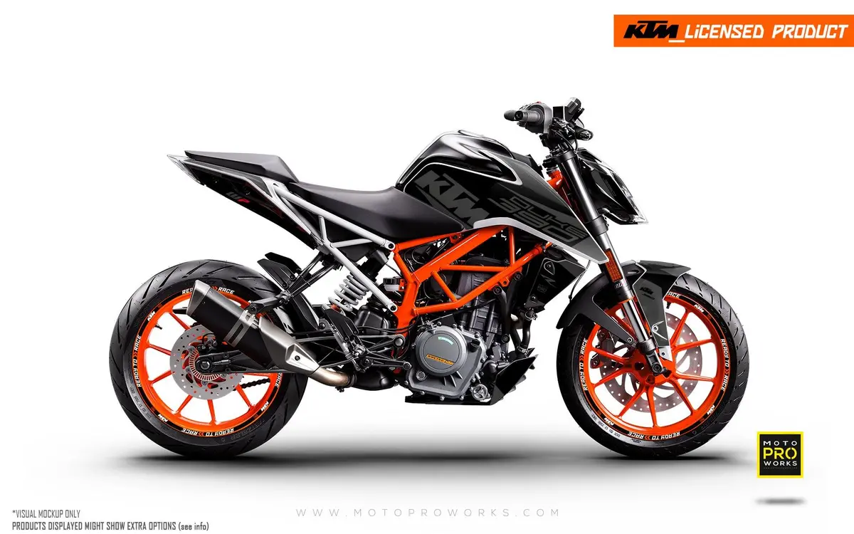 Ktm 125 Duke Graphics - "Torque" (Black) 1