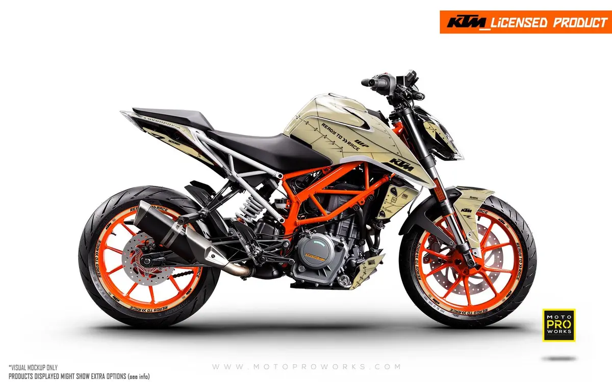 Ktm 250 Duke Graphics - "Liberty" (Sand) 1