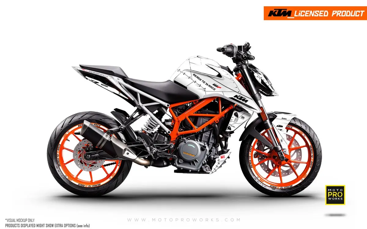 Ktm 125 Duke Graphics - "Liberty" (Snow) 1