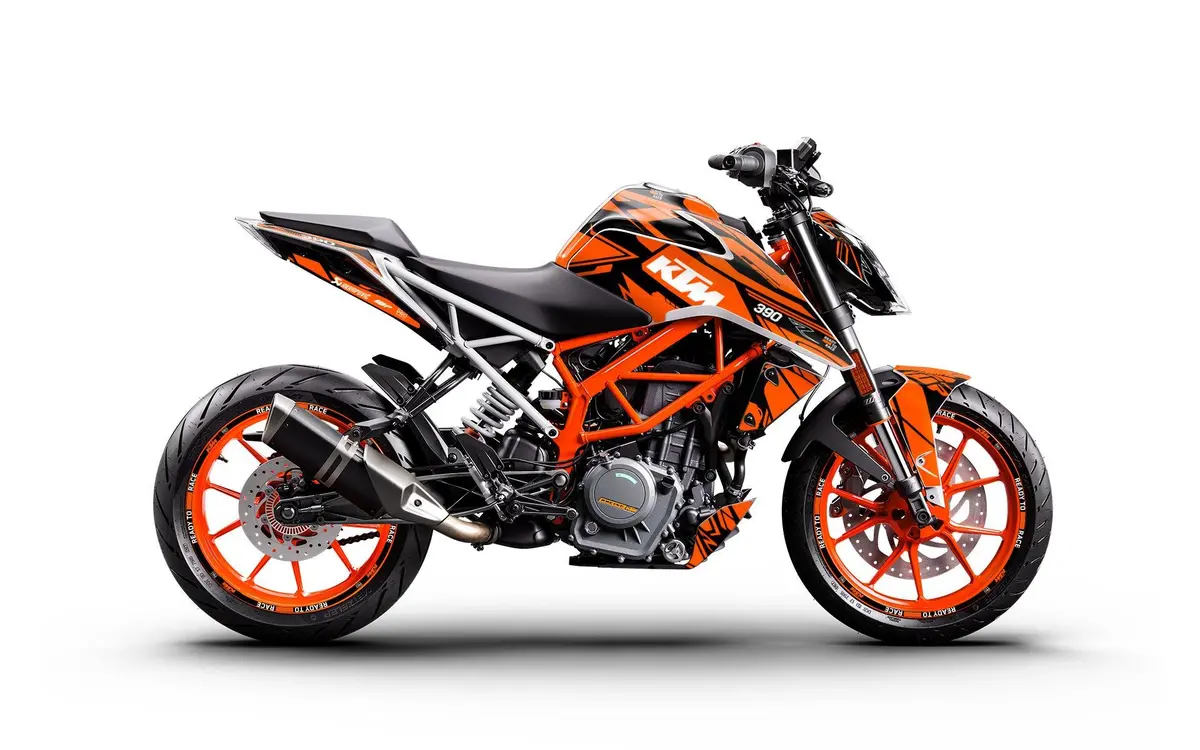 Ktm 250 Duke 2011-2023 Graphics - "Pulse" (Black/Orange) 1
