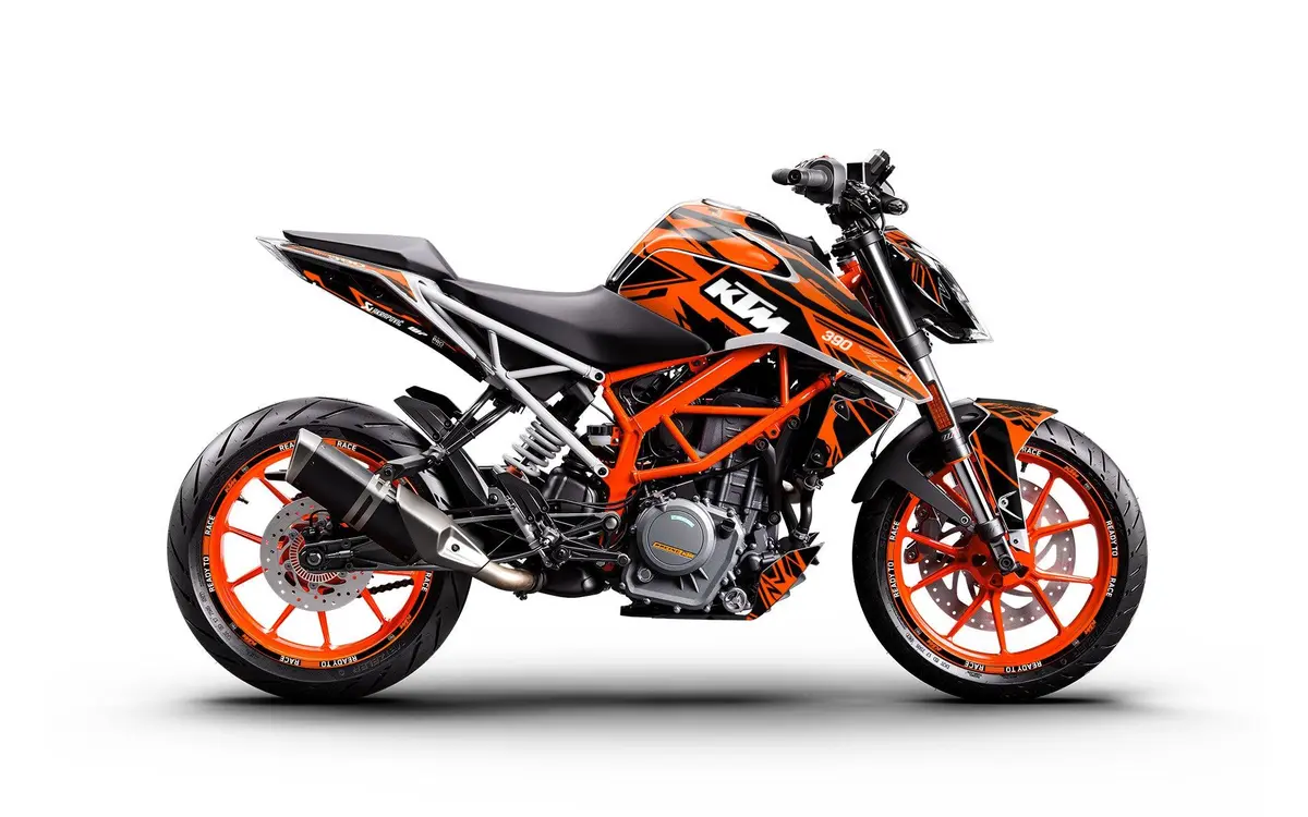 Ktm 125 Duke 2011-2023 Graphics - "Pulse" (Orange) 1