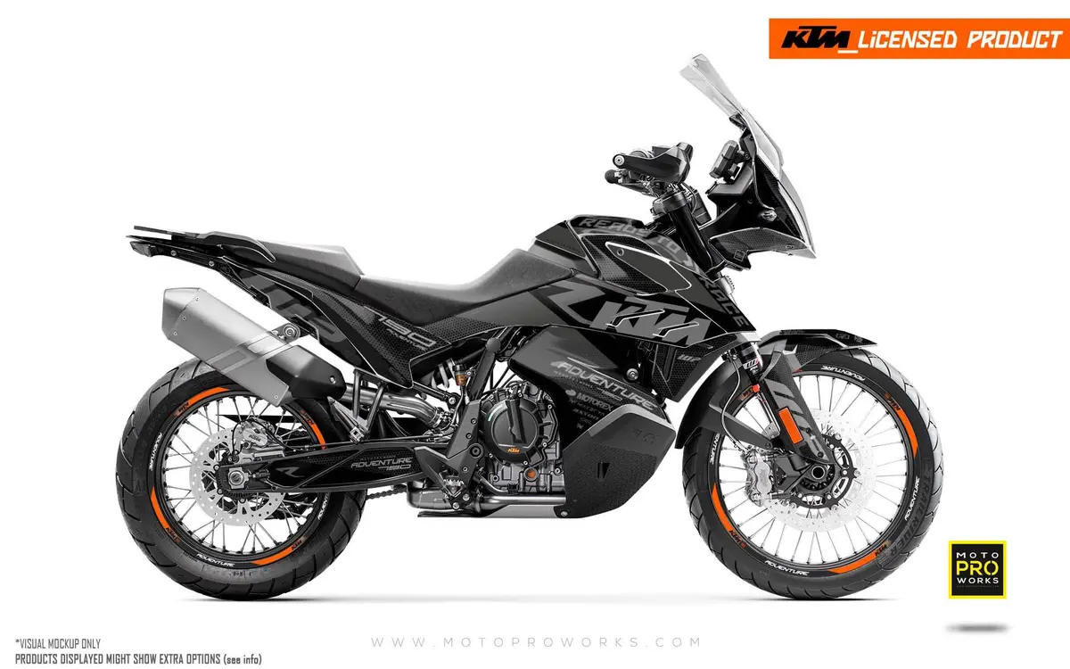 Ktm 790/890 Adventure R/S Graphics - "Rr-Tech" (Black) 1