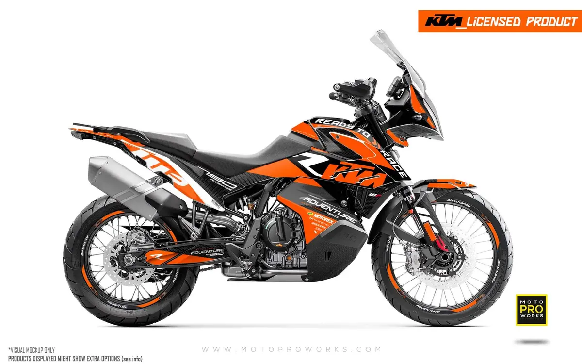 Ktm 790/890 Adventure R/S Graphics - "Rr-Tech" (Orange) 1